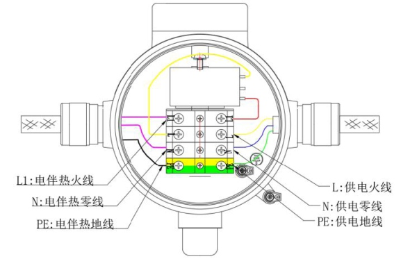 BJW-DA/DS防爆溫控器接線圖